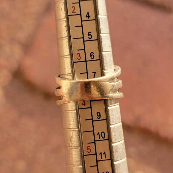 Vintage 925 sterling silver Art Deco style swirl marcasite pinky or midi ring - Picture 11 of 16